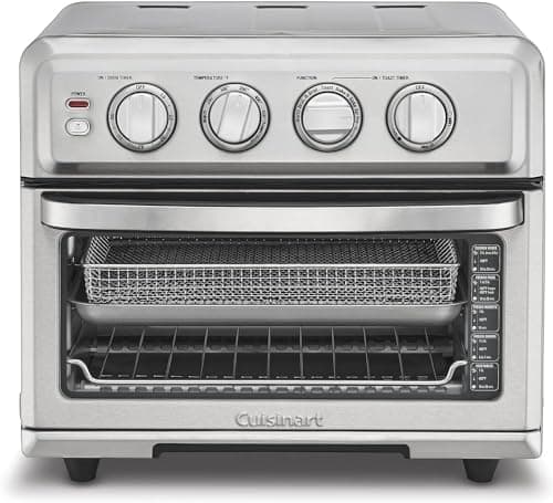 Cuisinart Air Fryer Toaster Oven, 1800W, 8-in-1 with Air Fry, Convection, Broil & Warm, 0.6 Cubic Feet…