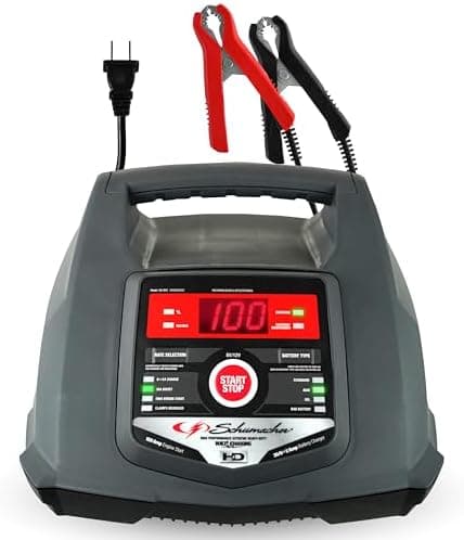 Schumacher Electric 6A Car Battery Charger and 100A Engine Starter, 5-in-1 Solution, Maintainer, 30A Boost, for 6V/12V Power…