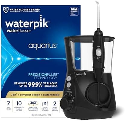 Waterpik Aquarius Water Flosser For Teeth Cleaning, Gums, Braces, Dental Care, Electric Power With…