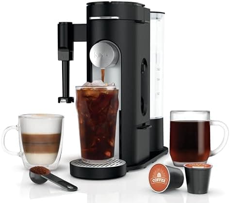 Ninja | Coffee Maker | Single Serve |Brew with Coffee Pods & Grounds| Compatible with K-Cup Coffee Pods | 4…