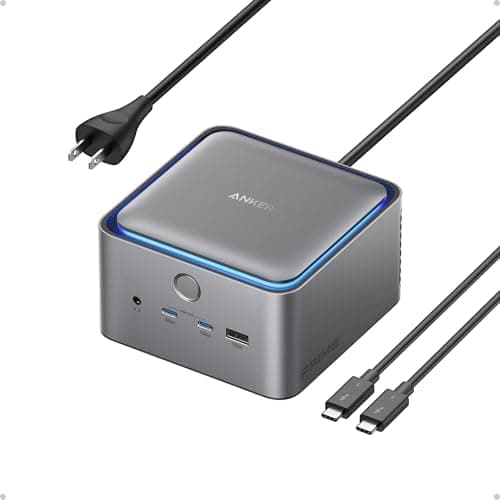Anker Prime TB5 Docking Station, 14-in-1 Thunderbolt 5 Dock with 120Gbps Max Transfer, Thunderbolt Dock with…
