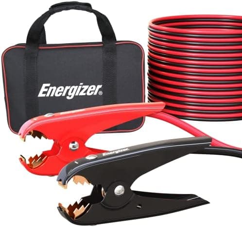 Energizer 1-Gauge 800A Heavy Duty Jumper Battery Cables 25 Ft Booster…