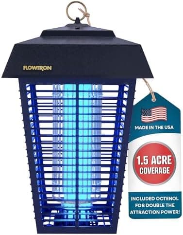 Flowtron Bug Zapper, 1-1/2 Acre of Outdoor Coverage with Powerful 80W…