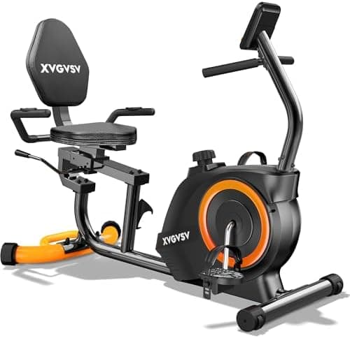 Recumbent Exercise Bike for Home Use, Quiet Recumbent Stationary Bikes for Adults & Seniors, 16-Level Resistance, Adjustable…