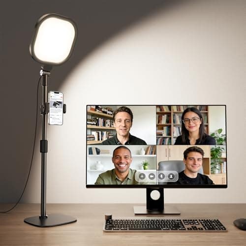 Zoom Lighting for Computer, Adjustable Desk Lighting for Video Calls…