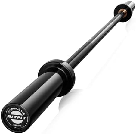 RITFIT Olympic Barbell 4ft/6ft - 2 Inch Weight Bar for Strength…