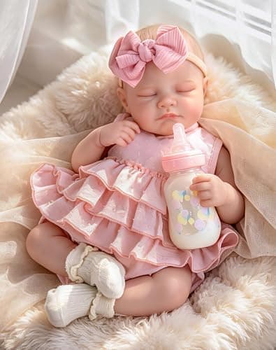 Aori 20" Realistic Reborn Baby Dolls – Lifelike Sleeping Newborn Girl Doll with Soft Weighted Body, Poseable Limbs, Full Feeding…