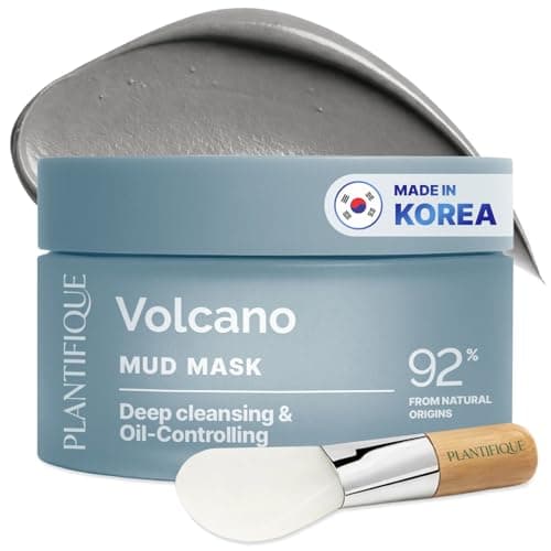 PLANTIFIQUE Korean Volcanic & Dead Sea Mud Mask - Face Mask with…