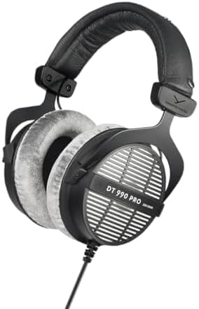 beyerdynamic DT 990 PRO, 250 Ohm, Open Back, Over Ear, Wired…
