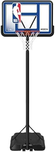 Lifetime NBA League Edition Portable Basketball Hoop, Adjustable Height 7.5-10 Ft, 44 Inch…