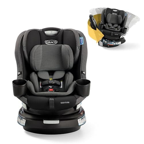 Graco EasyTurn 360 2-in-1 Rotating Convertible Car Seat, 360 Degree Rotating Infant to Toddler Rotating Car Seat, 2 Modes Rear…