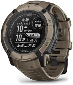Garmin Instinct 2X Solar - Tactical Edition, Rugged GPS Smartwatch, Built-in Flashlight, Ballistics Calculator, Solar Charging…