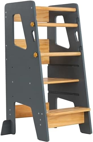 OCODILE Toddler Standing Tower - Adjustable Height Toddler Kitchen Stool Helper - Ideal Kids Kitchen Step Stool for Learning New…