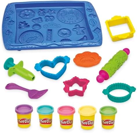 Play-Doh Kitchen Creations Cookie Creations Playset, Kids Arts & Crafts Set, Preschool Play Food Toys, Easter Gifts for Girls &…