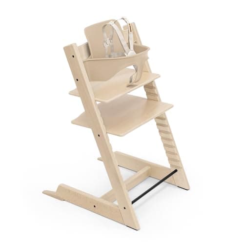 Stokke Tripp Trapp High Chair 2, Natural - Includes Chair + Baby Set with Removable Harness for Children 6-36…