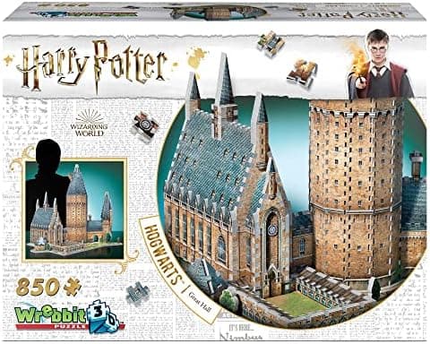 Wrebbit3D Harry Potter 3D Puzzle of Hogwarts Great Hall | Hogwarts Castle Collection |850 Jigsaw Puzzle…