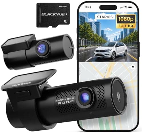 Blackvue DR770X II, Dual 1080P Dash Cam Front and Rear, STARVIS Sensor, Free 64GB Micro SD Card & Hardwire Cable Included, Dash…