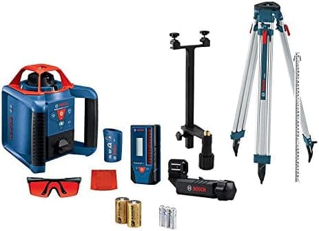 BOSCH GRL900-20HVK REVOLVE Self-Leveling Horizontal/Vertical Rotary Laser Kit, Includes Tripod, Grade Rod, Receiver, 2 D…