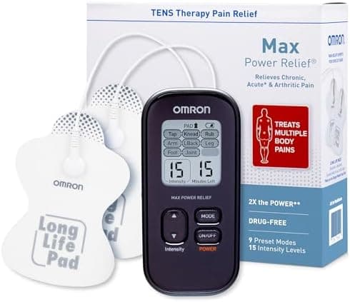 Omron Max Power Relief TENS Unit Muscle Stimulator for Drug-Free Pain…