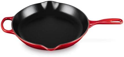 Le Creuset Enameled Cast Iron Signature Iron Handle Skillet, 11.75", Cerise