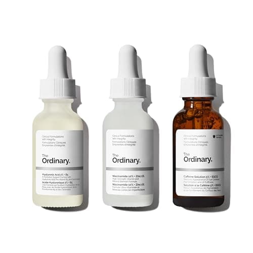 The Ordinary Serum Favorites Set – Hyaluronic Acid 2% + B5, Niacinamide 10% + Zinc 1%, Caffeine Solution 5% + EGCG Eye Serum…
