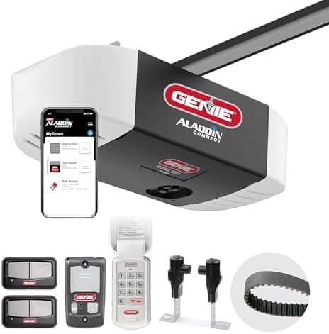 Genie QuietLift Connect – WiFi Smart Garage Door Opener with Added…