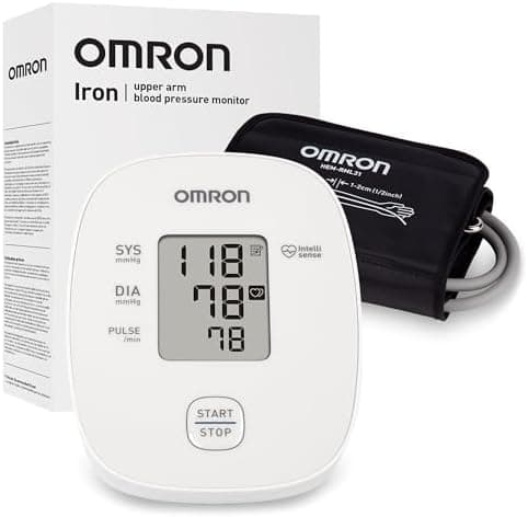 OMRON Iron Blood Pressure Monitor for Home Use & Upper Arm Blood Pressure Cuff - #1 Doctor & Pharmacist Recommended Brand…