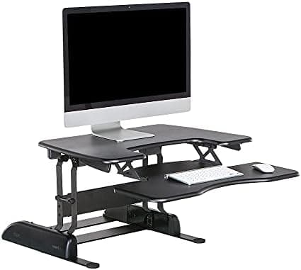 Vari VariDesk Pro Plus 30 Height Adjustable Standing Desk Converter for Home Office - Sit to Stand Desk with…