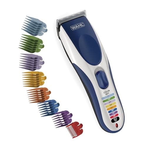 Wahl Color Pro Cordless Rechargeable Hair Clipper & Trimmer – Easy Color-Coded Guide Combs - for Men, Women…