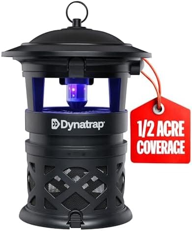Dynatrap DT1130SR 1/2 Acre Mosquito & Flying Insect Outdoor Trap and Killer – Kills Mosquitoes, Flies, Wasps, Gnats, & Other…