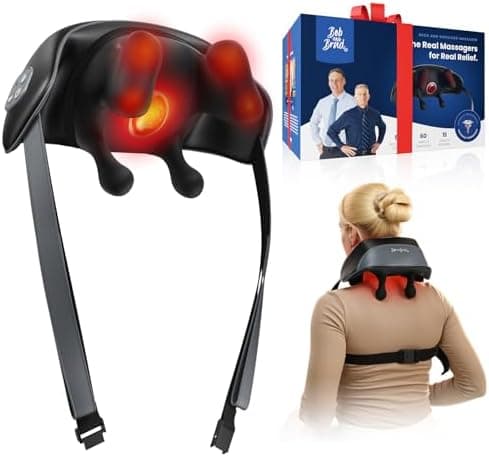 BOB AND BRAD iNeck Pro Cordless 4D Shiatsu Neck Massager with Heat…