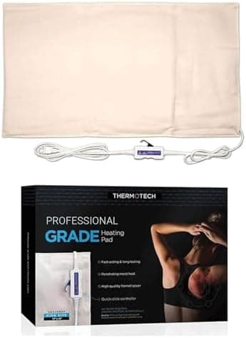Professional Grade Heating pad with Automatic Moist Heat by Thermotech - High-Heat Heating pad for Deep Penetrating Heat - XL…