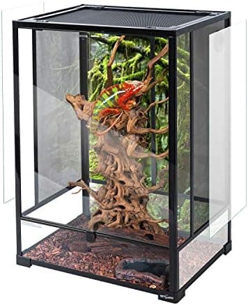 REPTI ZOO 24" x 18" x 36" Reptile Tall Glass Terrarium Rainforest…