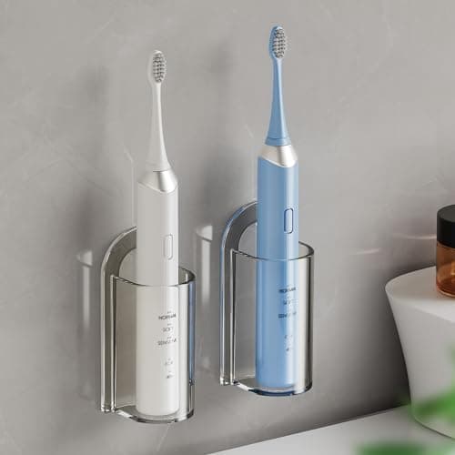MOPMS Electric Toothbrush Holders, Wall Mounted Tooth Brushing Holder for Bathroom, Self Adhesive Electric Toothbrush Organizer…