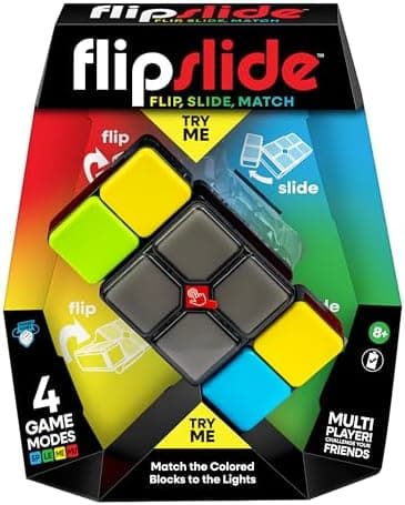 Moose Games Flipslide, Fast-Paced Handheld Puzzle Toy, Gifts for Boys and Girls Ages 8-13, Travel Games, Toys for Teens