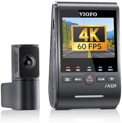 VIOFO A329S 4K 60FPS Dash Cam Front and Rear, 4K+2K Dual Dash Camera for Cars, Power Saving Parking Mode…