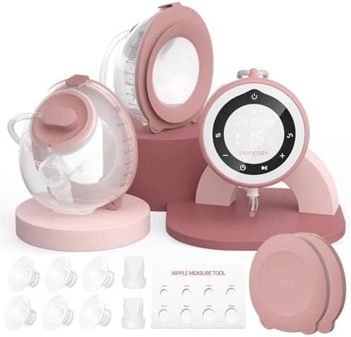 Momcozy V1 Pro Wearable Breast Pump, Hospital-Grade Pocket Primary Pump, Hands-Free Portable Pump with…