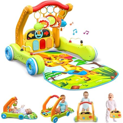 Move2Play, Kick & Play Piano Baby Mat | Grow with Me 4-in-1 | Tummy Time Play Mat, Sit-to-Stand, Musical Activity Gym & Infant…