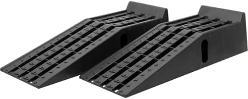 Ironton Car Ramps 12000 Lb GVW Set of 2, High-Impact Poly Vehicle Ramps 6000 Lb Each, 35.5 in. L x 12 in. W x…