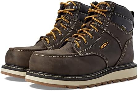 KEEN Utility Men's Cincinnati 6" Composite Toe Waterproof Wedge Work Boots Leather Working Group