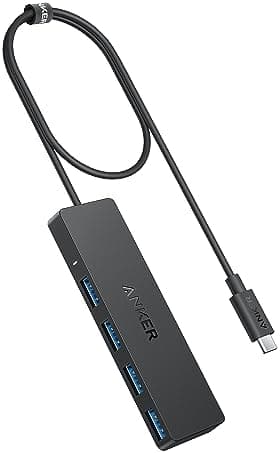 Anker USB C Hub 4 Ports, Multiple USB 3.0 Hub with 5Gbps Data Transfer, Extender for Type C Port Laptop, PC, Desktop and More (2…