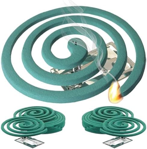 W4W Mosquito Repellent Coils - Outdoor Use Reaches Up to 10 feet - Each Burns for 5-7 Hours (Three Pack Contains 12 coils & 6…