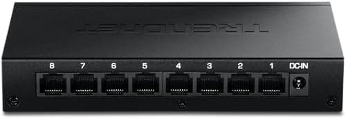 TRENDnet 8-Port 2.5Gb Switch, TEG-S381, 8 x 2.5G RJ45 Ports, 40Gbps Switching Capacity, NDAA + TAA Compliant…