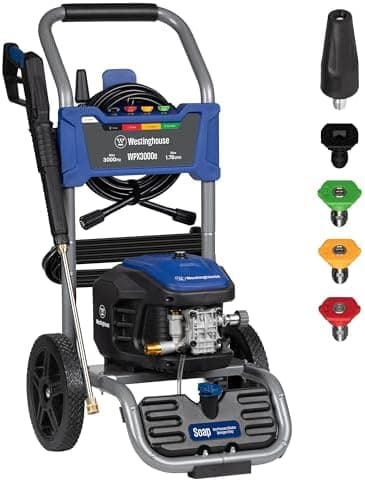 Westinghouse WPX3000e Electric Pressure Washer, 3000 Max PSI and 1.76 Max GPM, Induction Motor…