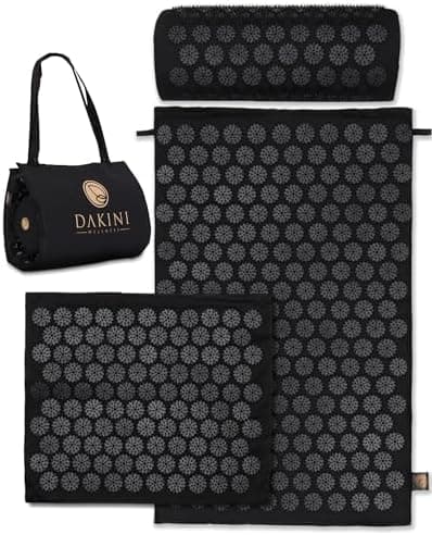 Acupressure Mat & Pillow Set with Mini Pad – Full Body Pain Relief | Mini pad for targeted relief on feet, hands and…