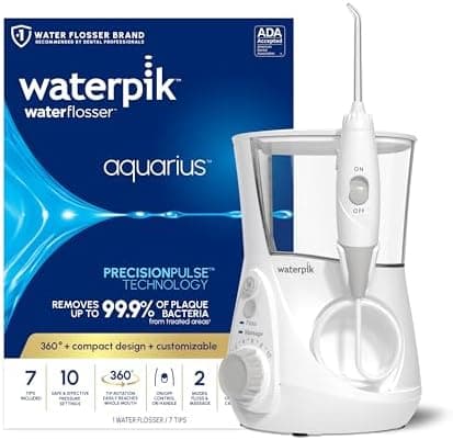 Waterpik Aquarius Water Flosser For Teeth Cleaning, Gums, Braces, Dental Care, Electric Power With…