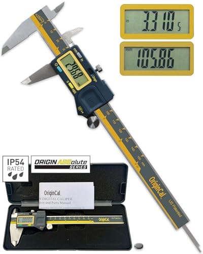 iGAGING Absolute Origin 0-6" Digital Caliper, IP54 Stainless Steel, SPC/USB Output Port, Inch &…