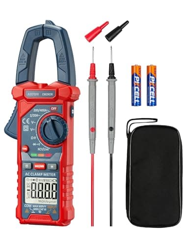 AstroAI Digital Clamp Meter Multimeter 2000 Counts Amp Voltage Tester Auto-ranging with AC/DC Voltage, AC Current, Resistance…