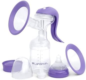 Lansinoh Manual Breast Pump, Breast Feeding Hand Pump with…