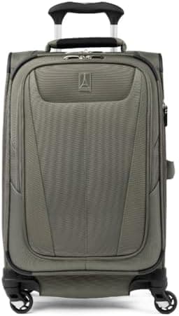 Travelpro Maxlite 5 Softside Expandable Luggage with 4 Spinner Wheels, Lightweight Suitcase, Men and Women, Slate Green, Carry-on…